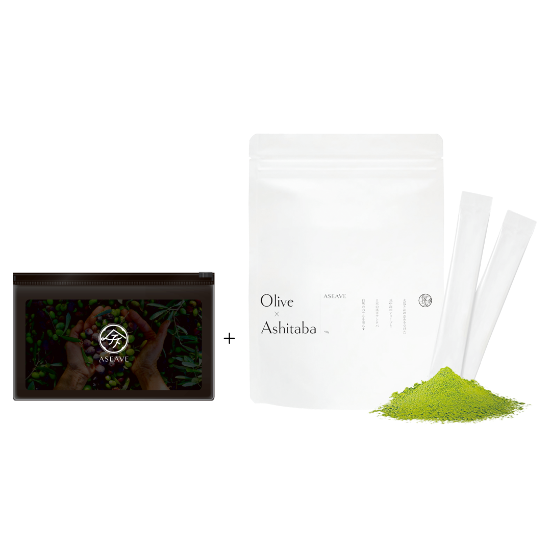 ASEAVE Olive x Ashitaba 3g×30包 アシーブ 乾燥野菜 ASEAVE (アシーブ) 通常＋7包セット – aseave